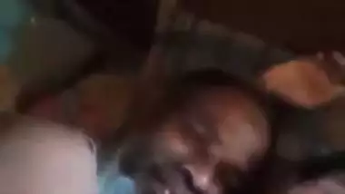 Uncle sucking wife boobs in viral selfie sex clip