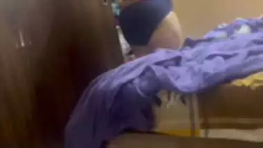 MILF teacher big boobs showing during dress change