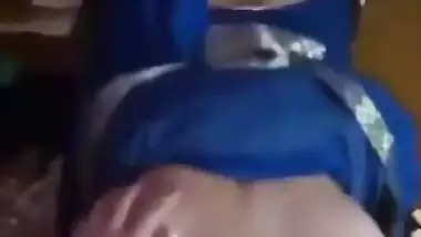 Desi guy bangs his big ass Bhabhi in the doggy style