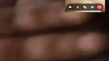 Round face chubby girl nude on video call to boyfriend